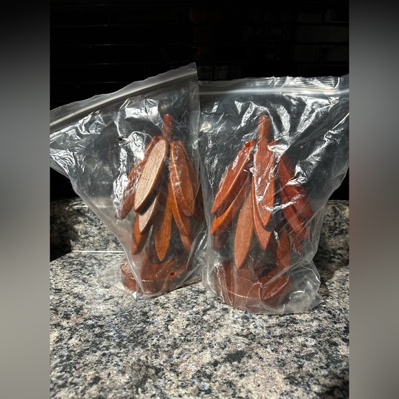 Lot of 2 Wooden Trivet Tree Includes 6 Trivets Total Hot Pot Dish Holder NEW - Picture 4 of 4